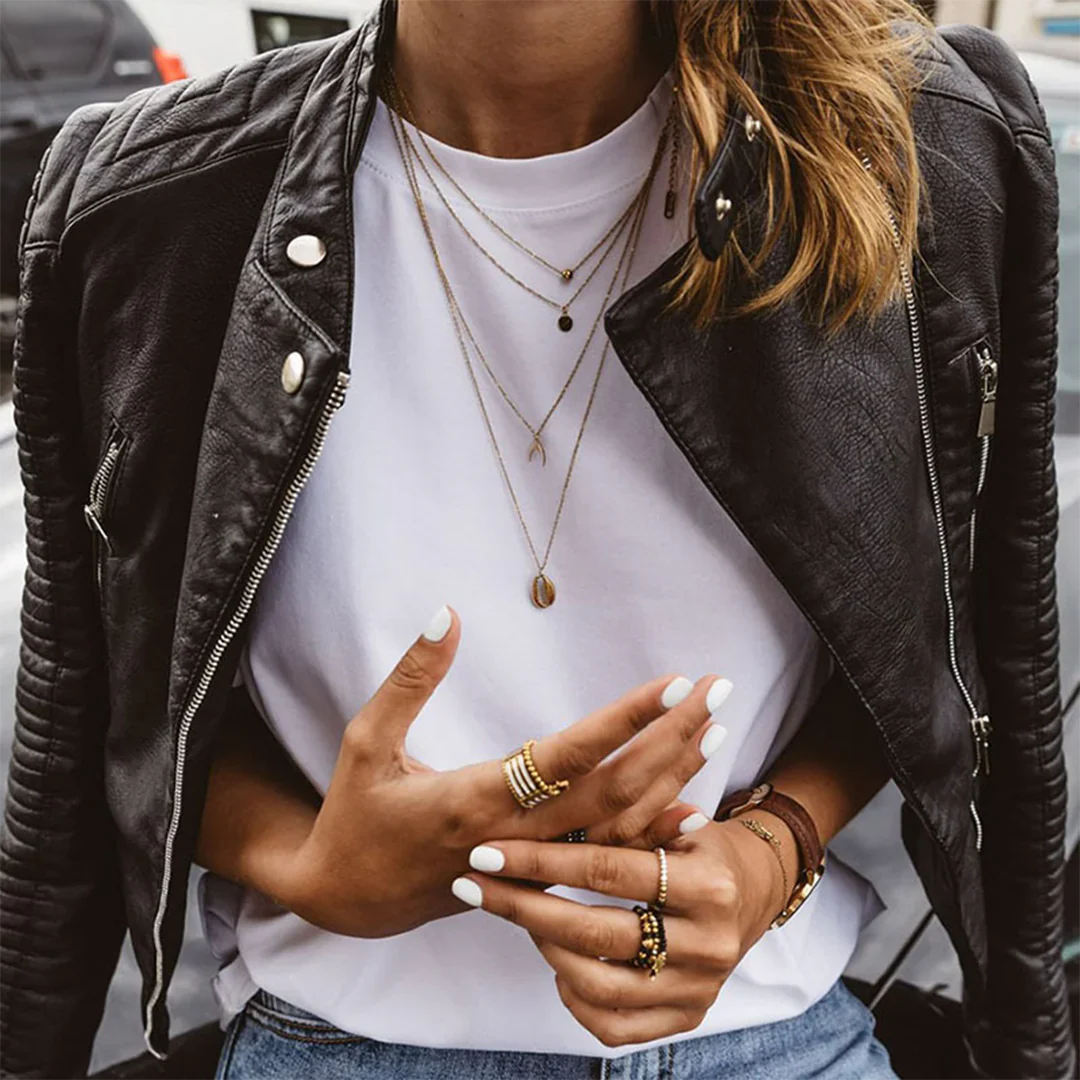 LENI | Elegant jacka i bikerstil