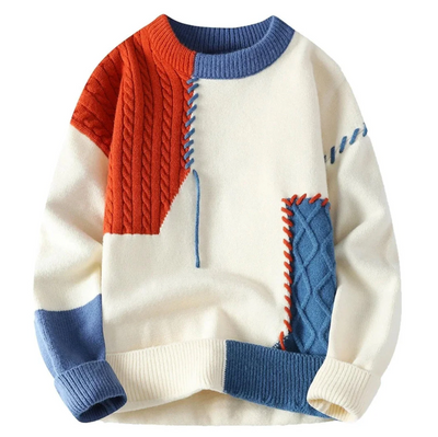 Jayson | Stilig patchwork-tröja