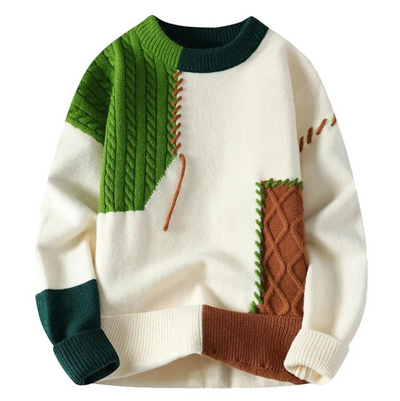 Jayson | Stilig patchwork-tröja