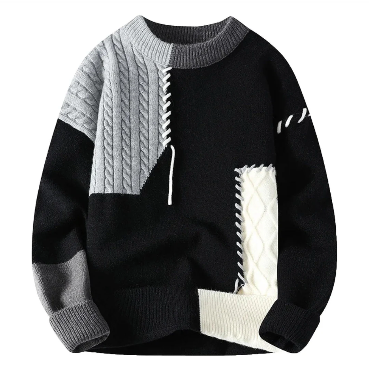 Jayson | Stilig patchwork-tröja