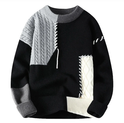 Jayson | Stilig patchwork-tröja