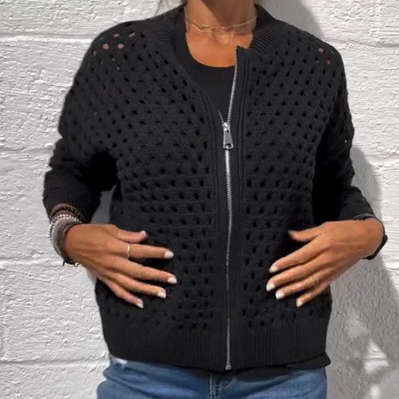 JENNIE | Ledig jacka med dragkedja